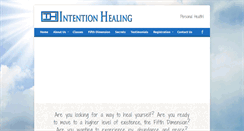 Desktop Screenshot of intention-healing.com