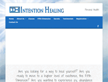 Tablet Screenshot of intention-healing.com